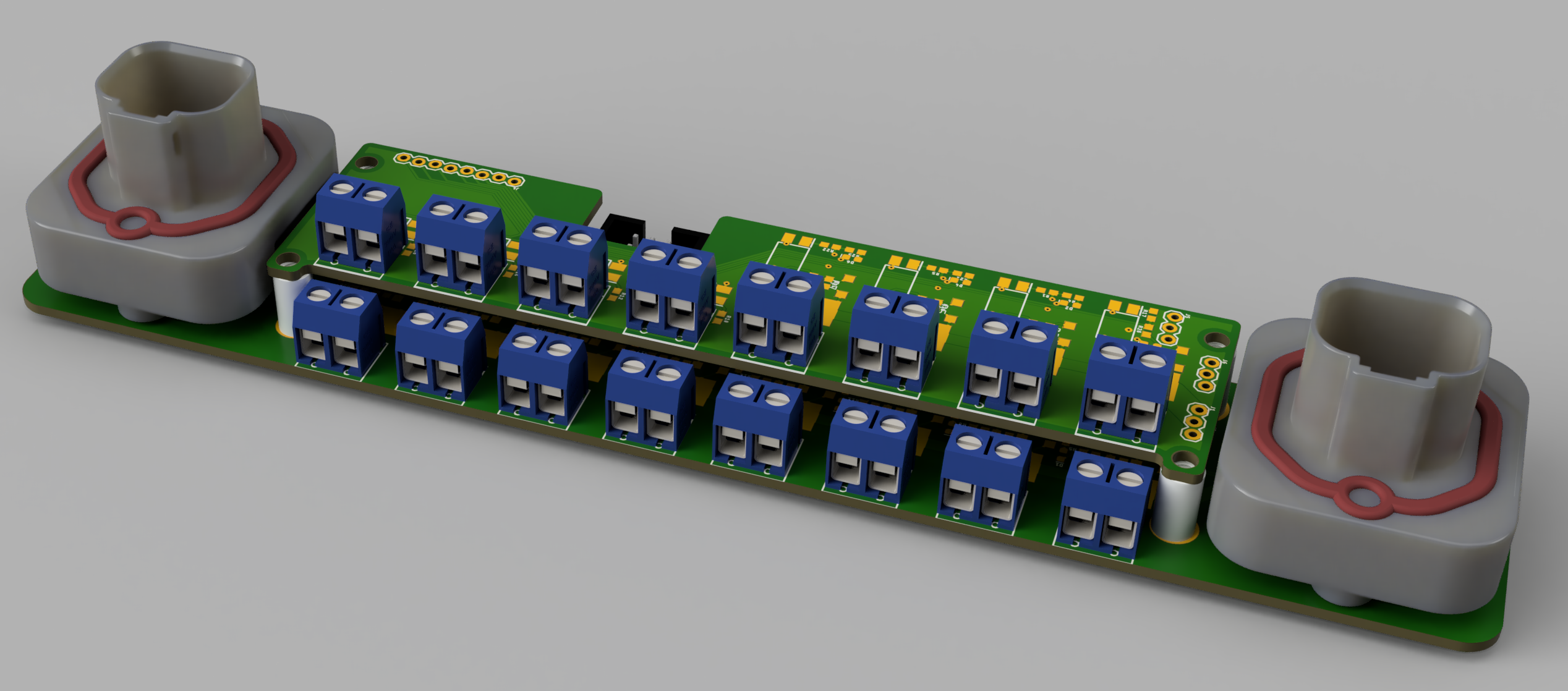 Render of the complete CAN MOSFET device, with shield
