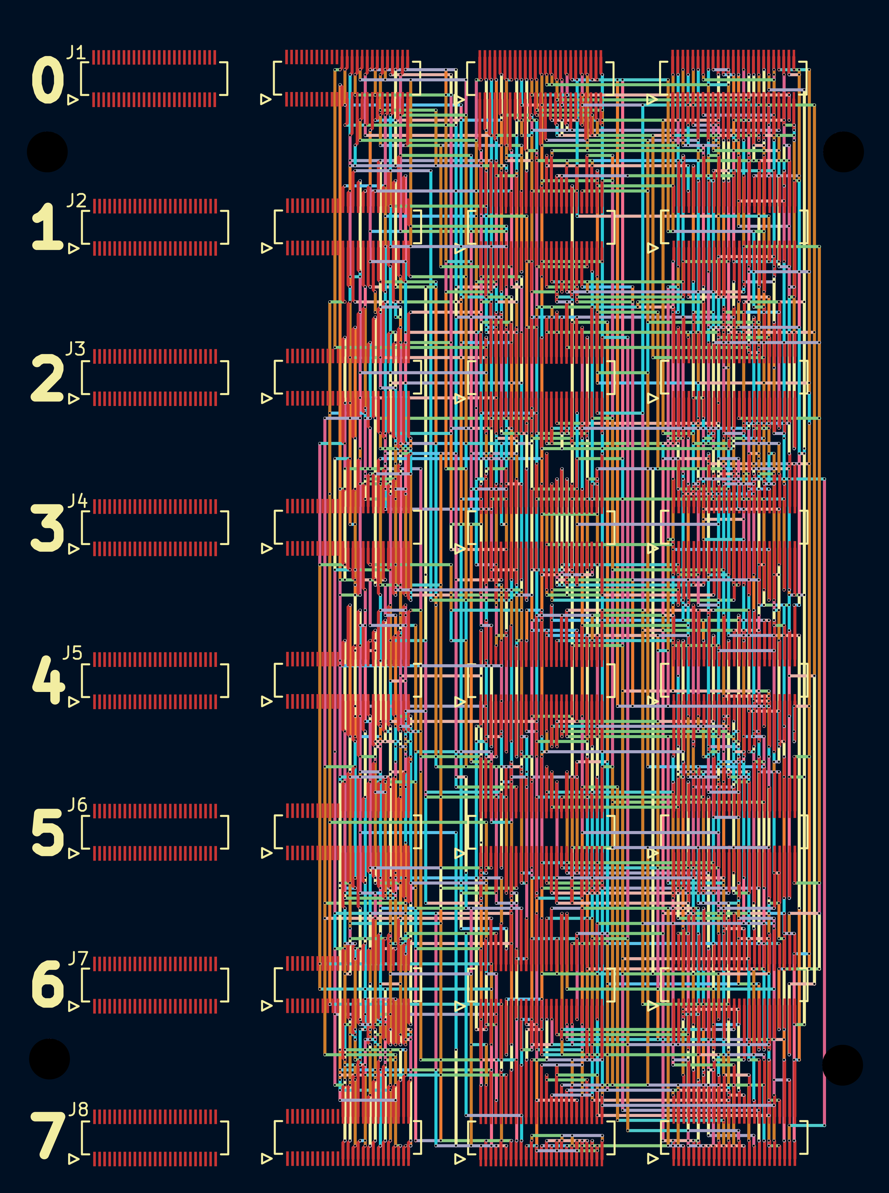 A converged solution, imported into KiCad
